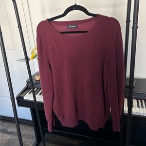 Burgundy cashmere sweater